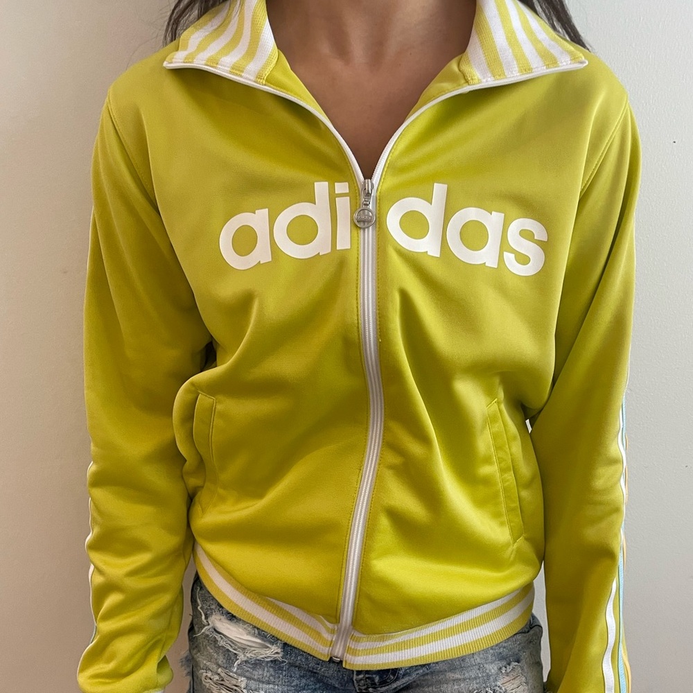 Vintage Yellow Adidas Track Jacket